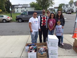 BB representatives with donations for Puerto Rico