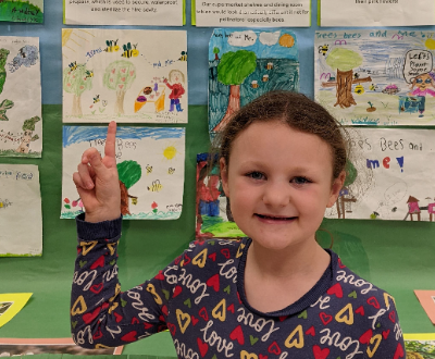 Second grade student wins Arbor Day poster contest