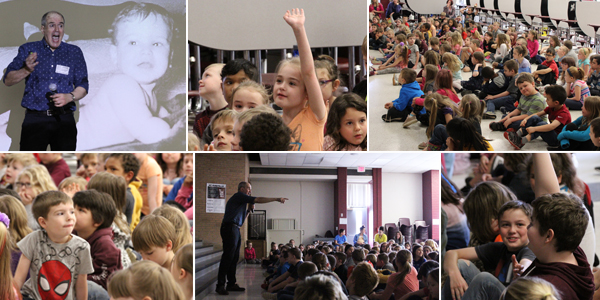 collage of images from author presentation