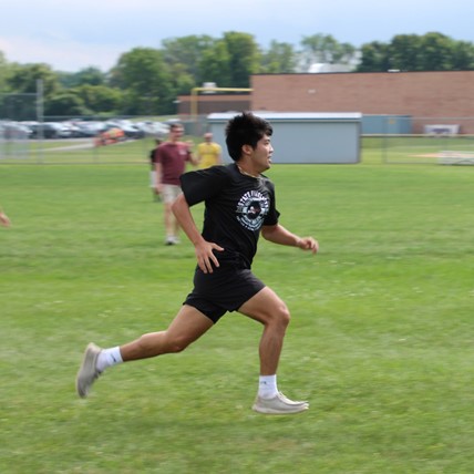 home run at staff vs seniors kickball game
