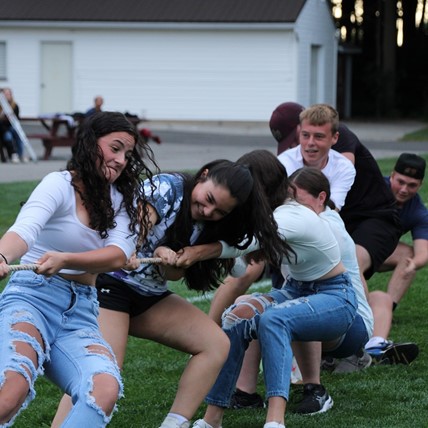 tug of war at bonfire night