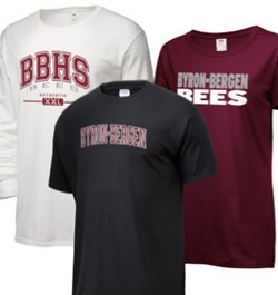 Image of sample B-B t-shirts.